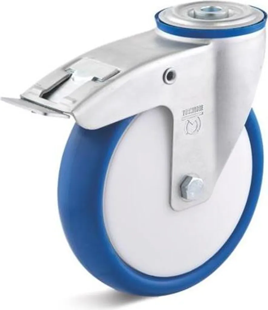 Roulette pivotante anti-trace 125mm avec frein pour chariot et établi