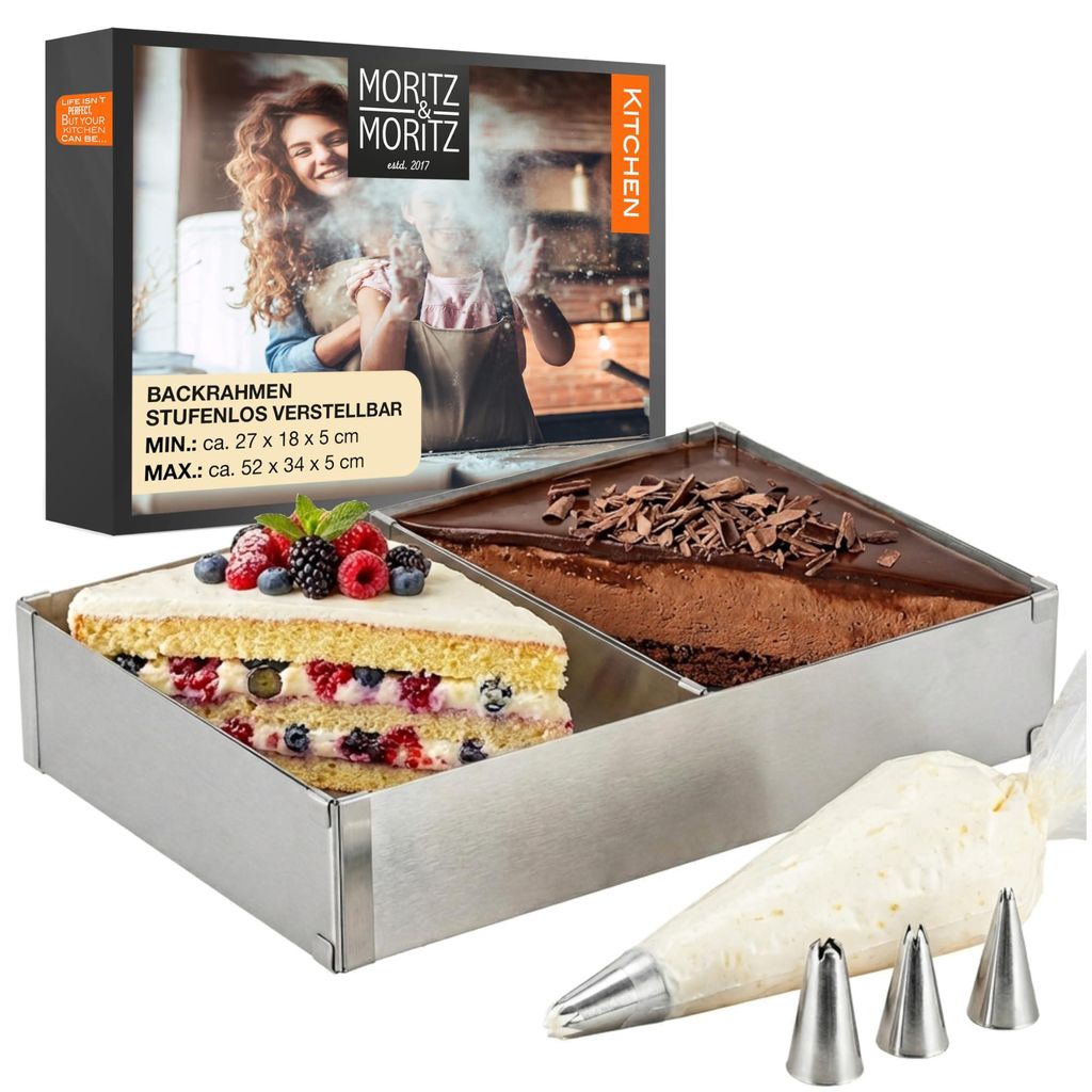 Moritz & Moritz Backrahmen Rechteckig Verstellbar - 5cm Produktbild 
