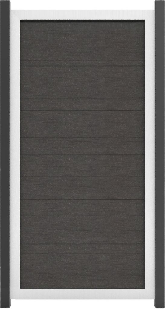 GroJaViento Zaunelement Farbe: Bi-Color Sand Maß: 90x180cm Rahmen: Silber