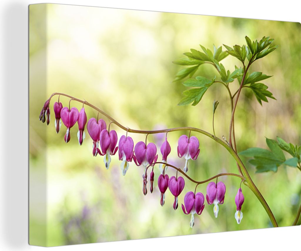 OneMillionCanvasses - Leinwandbilder - 140x90 cm, Viele gebrochene Herzen an den Zweigen, Wandbilder Kunstdruck Wanddekoration