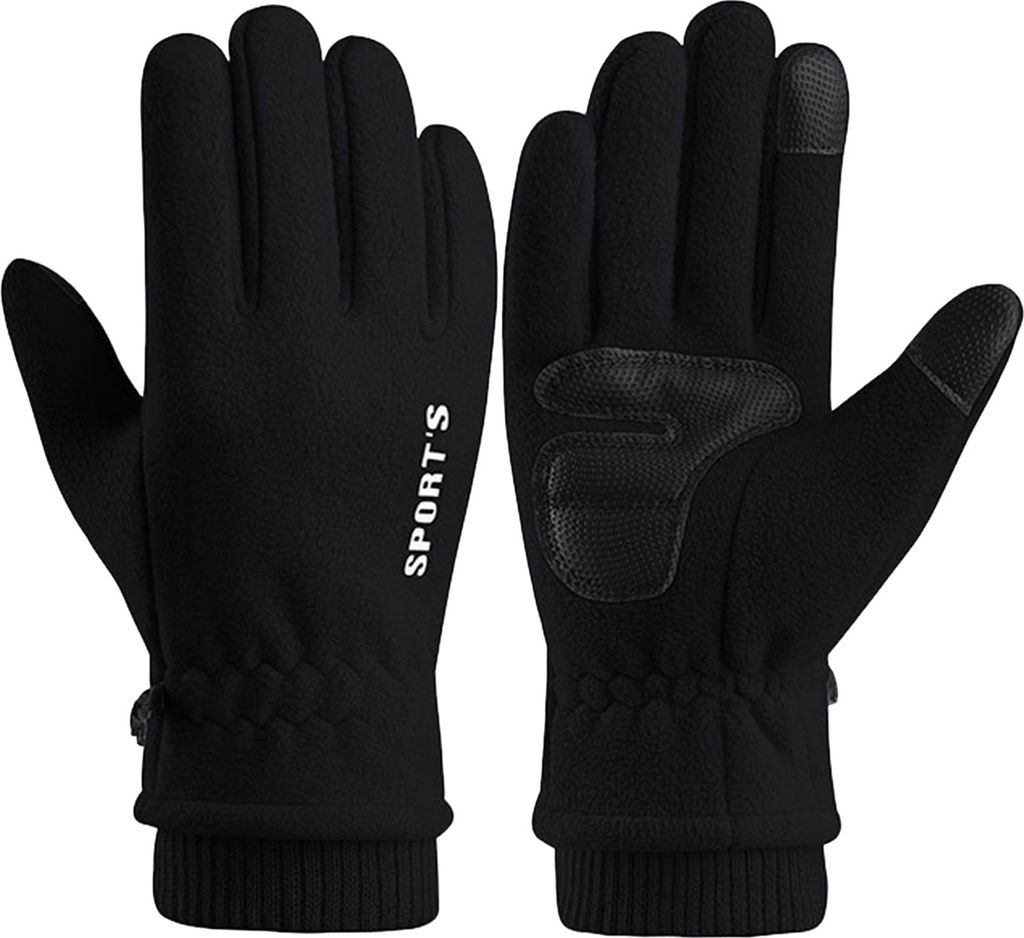 1 Paar Winter-Fahrradhandschuhe, warm, Touchscreen, rutschfest, winddicht, wasserdicht, für kaltes Wetter, für Herren und Damen, Outdoor, Motorra...