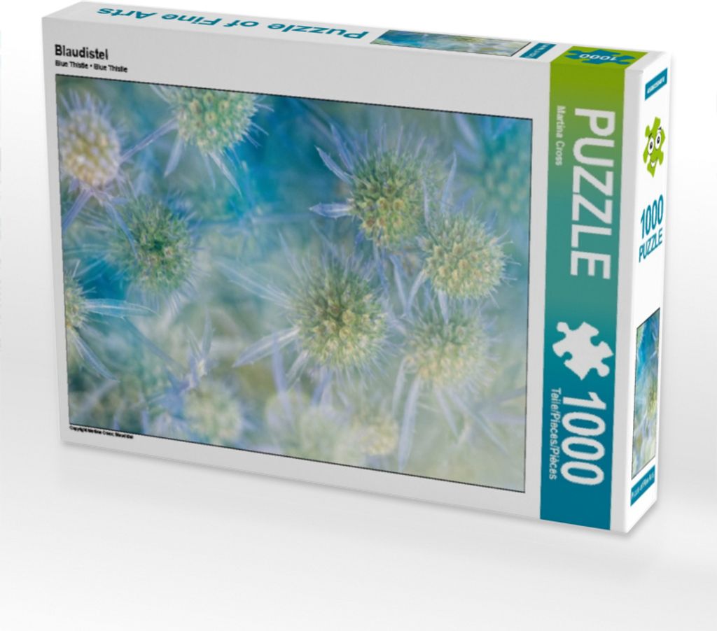 Calvendo Blaudistel 1000 Teile Puzzle quer 640x480mm, Cross Martina; 7328400