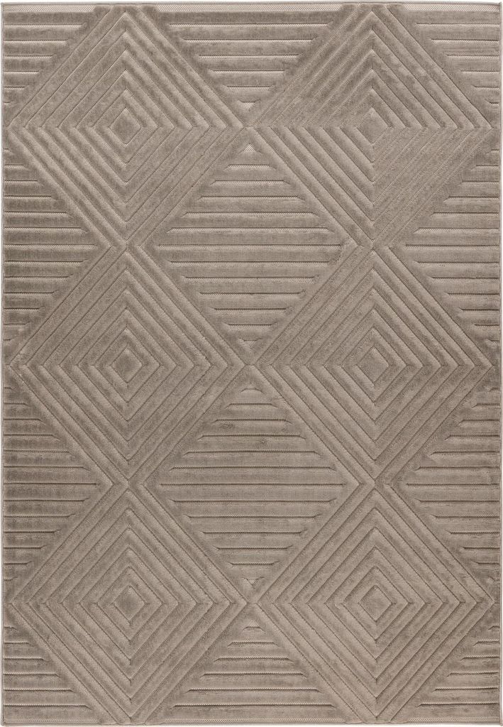 Lalee Teppich VIVA Silber 120x170cm Polypropylen 11mm Produktbild 