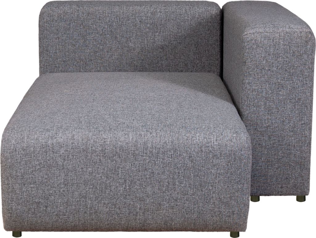 Sofa-Modul ‘Suldal’ Longchair mit Armlehne 153 x 109 x 68 cm Textil Grau