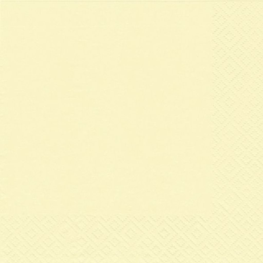 Atelier 1009-1016 Serviette Zelltuch uni 24 x 24 cm creme Produktbild 