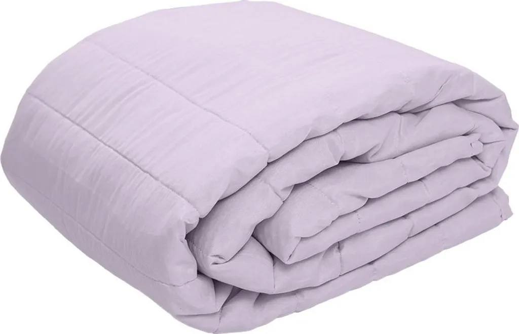 Couette 140x200 cm SUMMER violette : dormez au frais durant la canicule