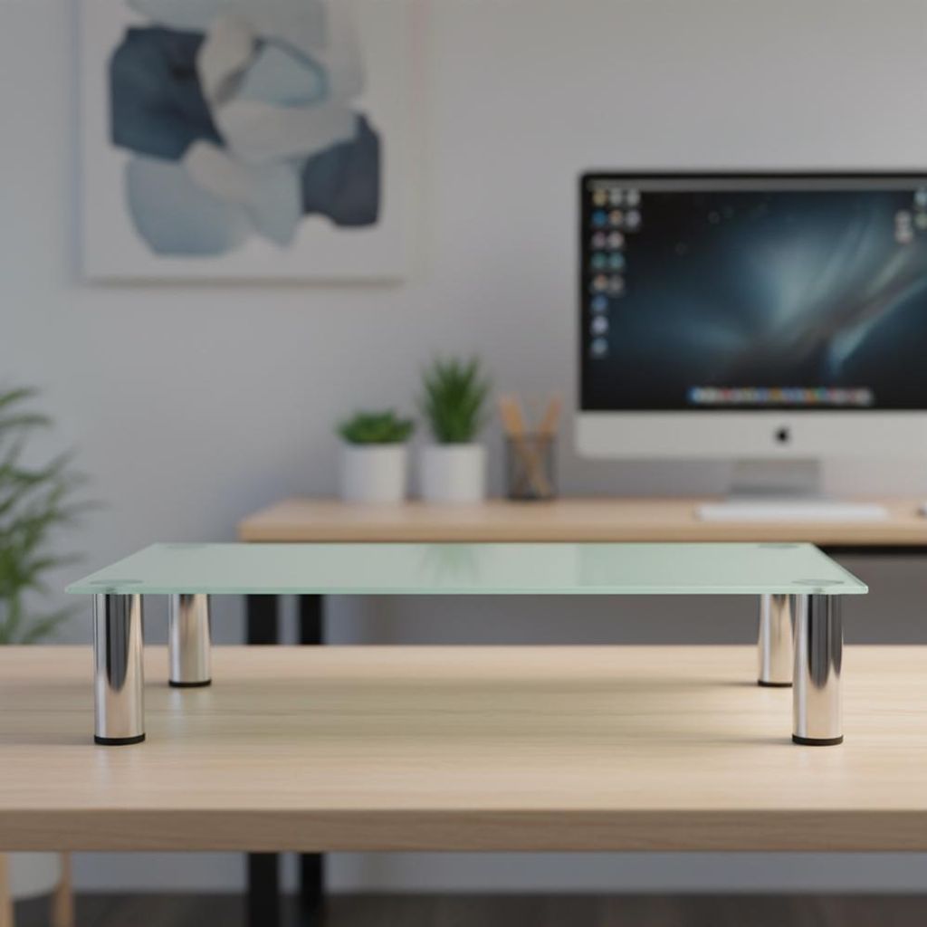 TV- & Monitorständer aus Glas 100 cm breit, Tragkraft 30 Produktbild 