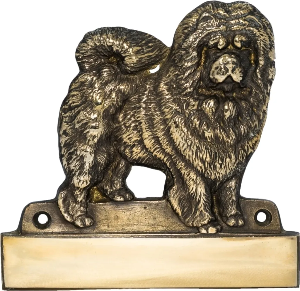 Art-Dog Targhetta Porta Personalizzata in Ottone - Design per Cinofili