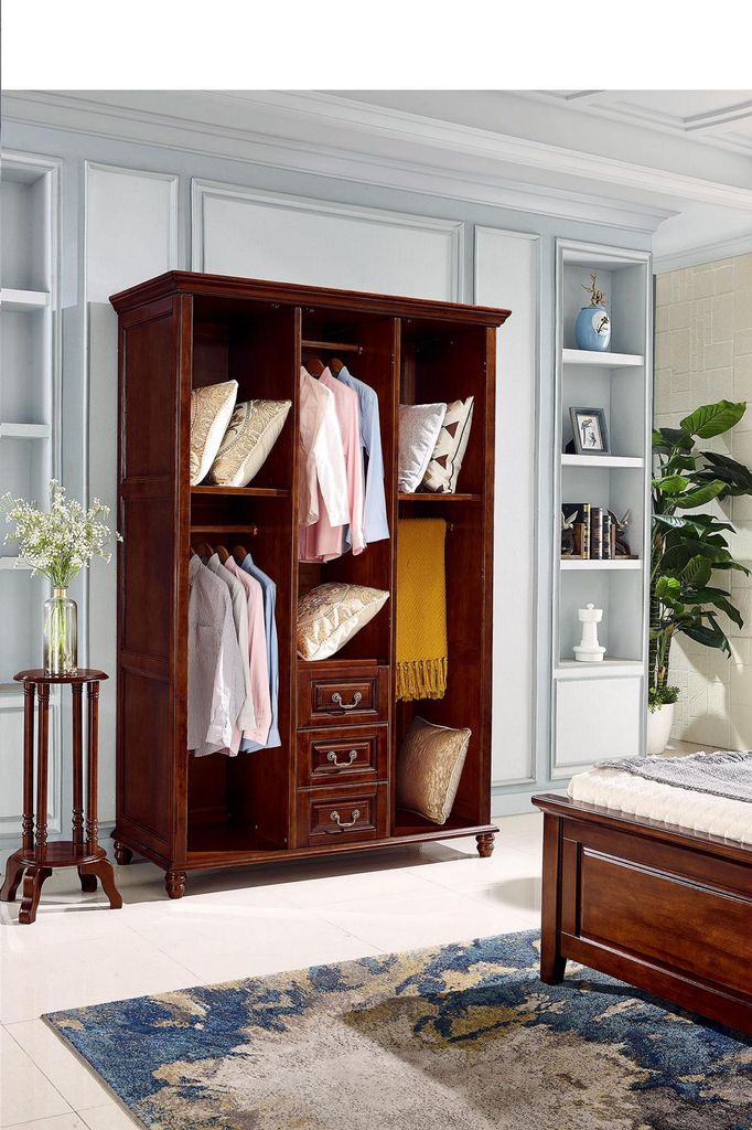 Kleiderschrank Schlafzimmer Holz Barock Holz Klassisch Design Möbel Schränke Neu
