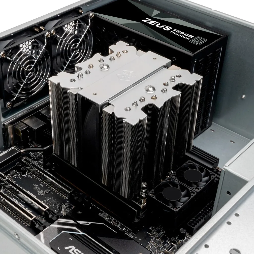Refroidisseur CPU Actif 4U SilverStone 450W TDP pour Socket Intel AMD