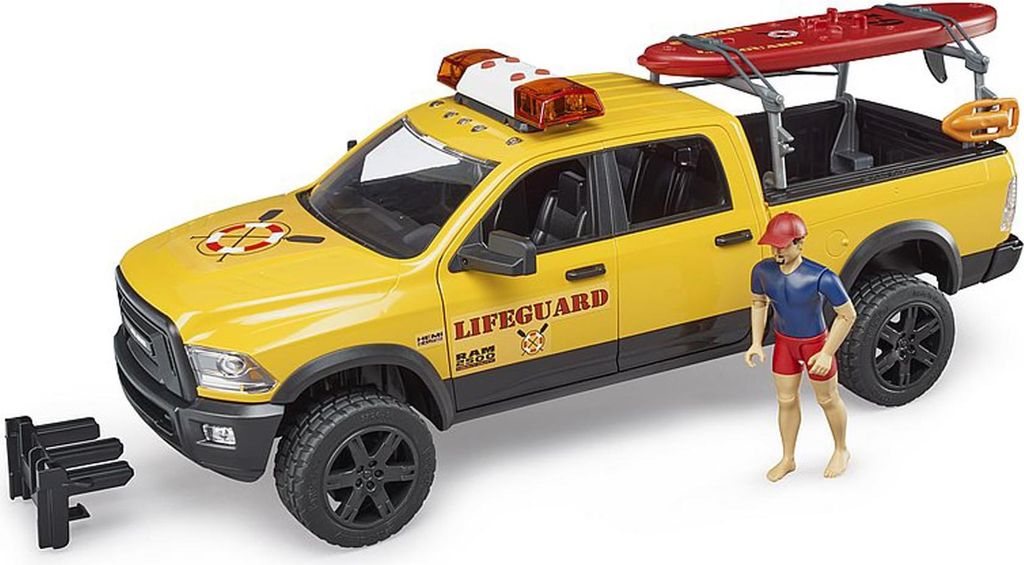 Bruder 02506 - bworld Set Life Guard Power Wagon, 1:16 Produktbild 