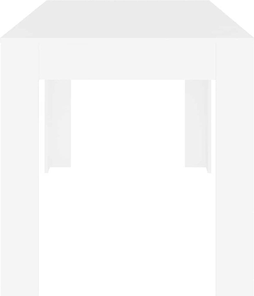 vidaXL Jedálenský stôl biely 140x74,5x76 cm Materiál drevo Obrázok produktu 3