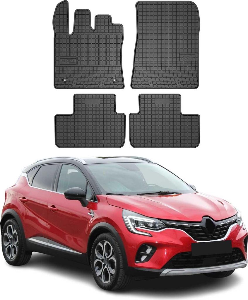 2019-2025 Renault Captur dywaniki gumowe czarne 4 szt Zdjęcie produktu 