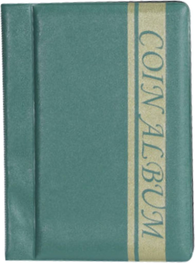 Coin Collection Book Album 120 Taschen Coins Collection Album Coin Storage Organizer für Münzgeld-Grün