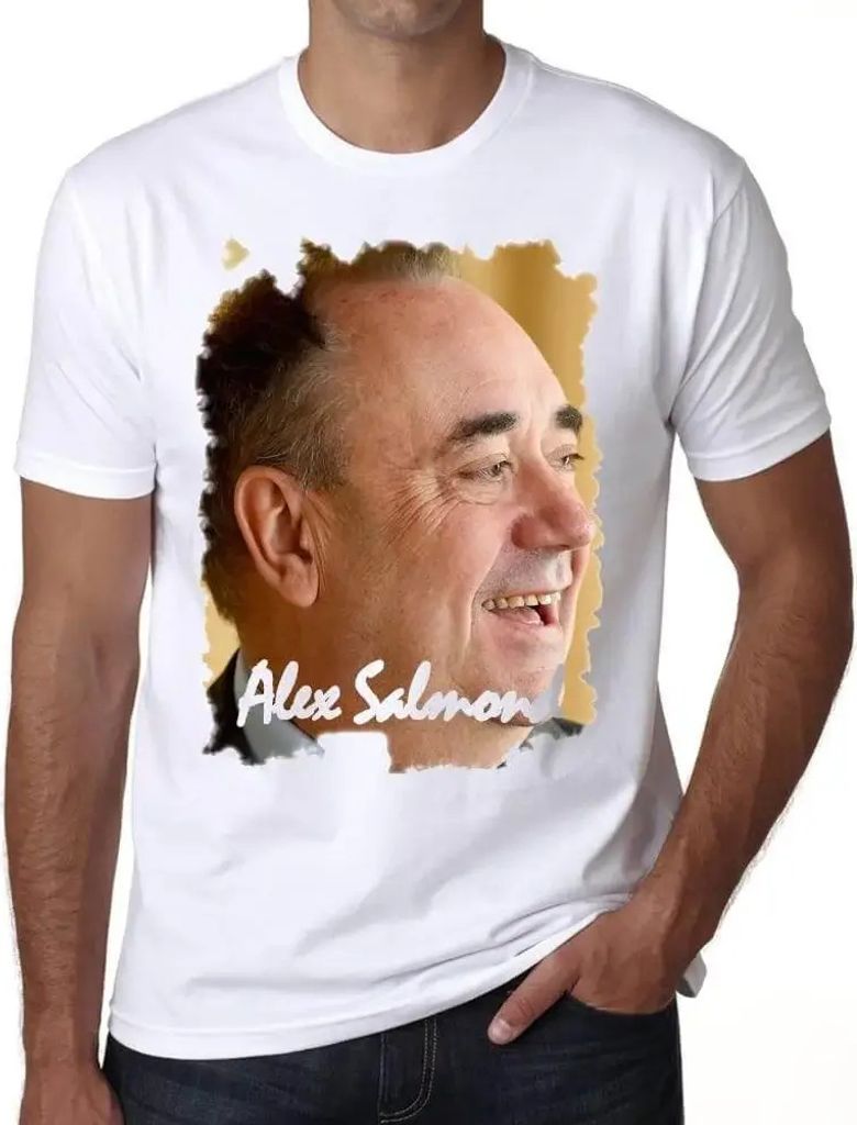 Herren Grafik T-Shirt Alex Salmond Öko-Verantwortlich Vintage Jahrgang Kurzarm Lustige Druck Geburtstag Geschenk Mann
