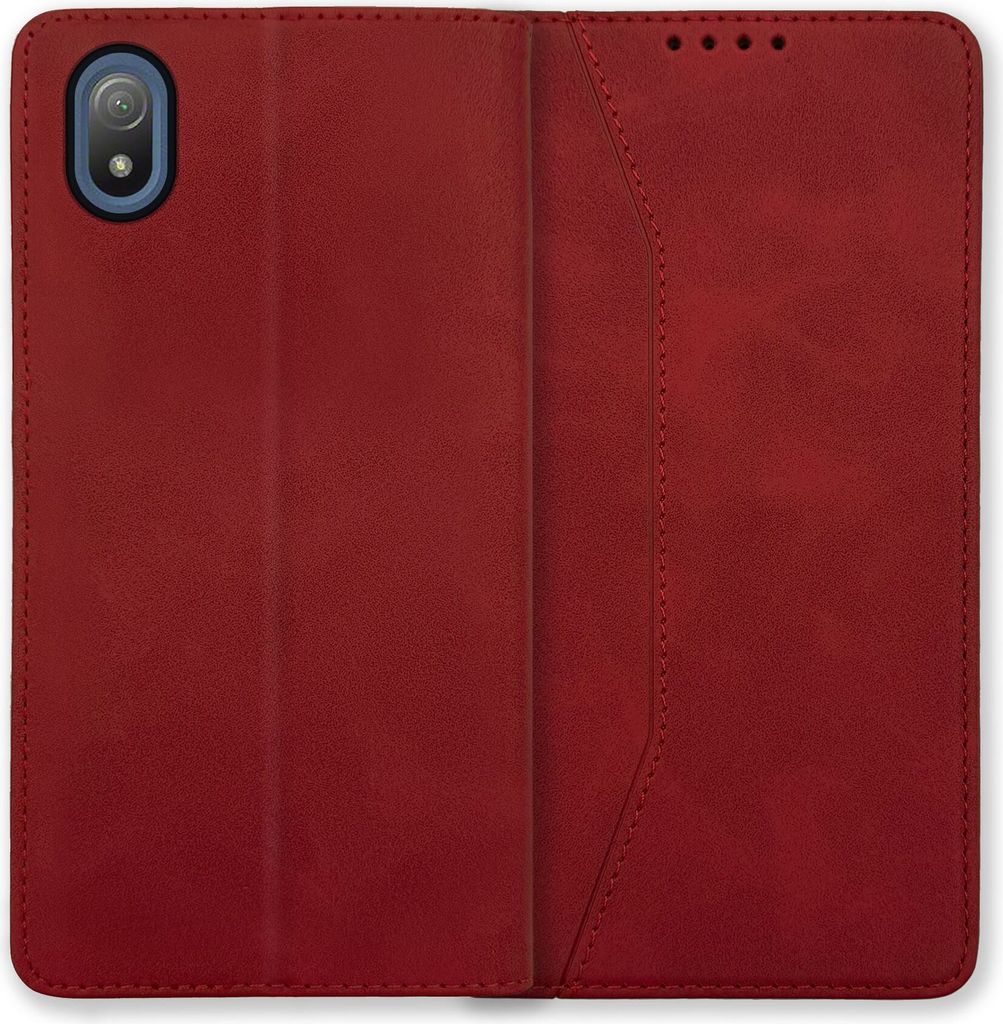 Bookstyle 'Premium' Schutzhülle Klapphülle Schutztasche Etui Cover für Sony Xperia Ace III - Rot