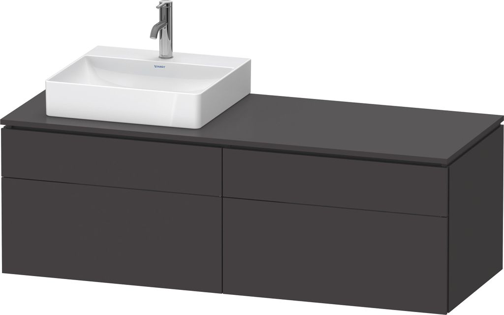 DURAVIT LC4870L80800000 Konsolen-WTU wh L-Cube 550x1400x482mm