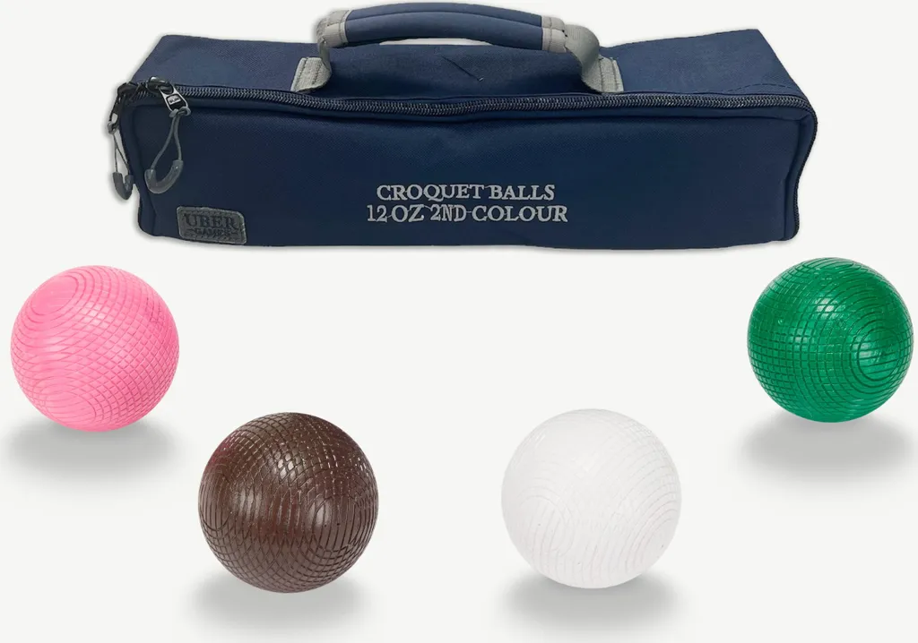 Boules de croquet de remplacement incassables - 4 pièces 340g PVC