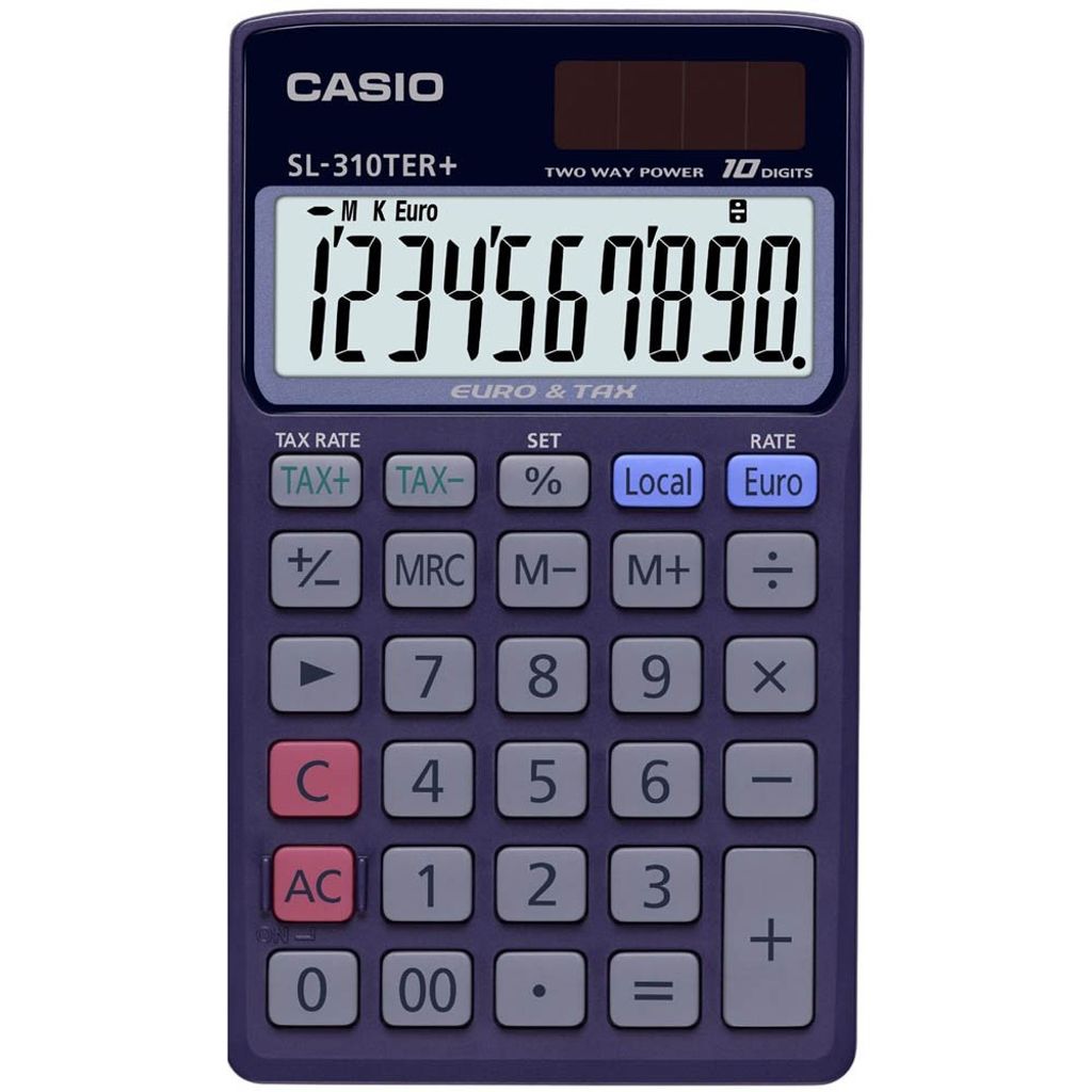 CASIO SL-310TER+ Taschenrechner schwarz Produktbild 