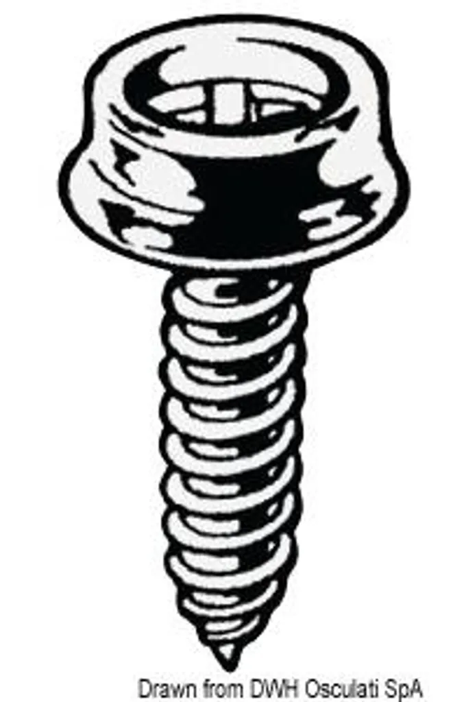 Partie inférieure autotaraudeuse 10 mm en acier pour fixation x100