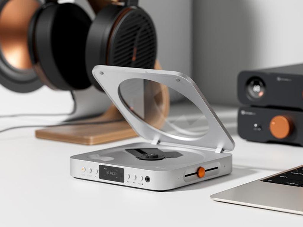 Fosi Audio Merak Silver – HiFi CD-Player mit DAC und Produktbild 