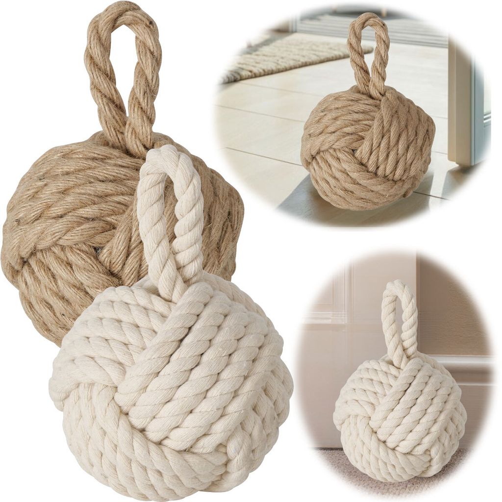 LS-LebenStil Vintage Boden Türstopper Malmö 23cm 1,2kg Jute Produktbild