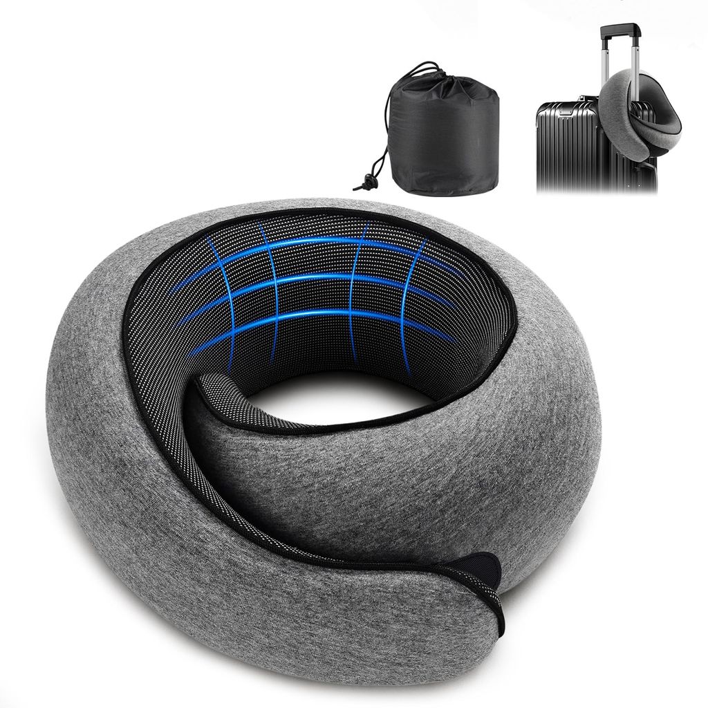 Nackenkissen Flugzeug, 360° Support Memory Foam Produktbild 