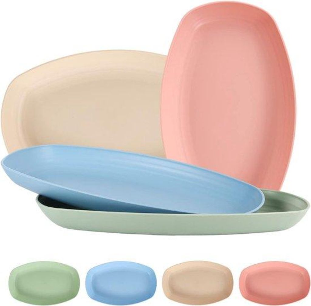 Rechteckige Kunststoffscheiben Set