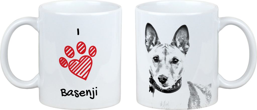 Basenji, Kongo-Terrier - Tasse mit Hund, entzückende Tasse mit Grafik, Geschenk mit Ihrem Foto von der Marke Art-Dog