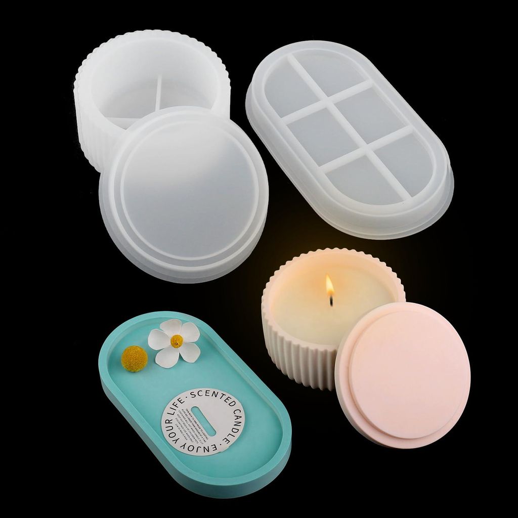 Silikonform für Blumentöpfe, Silikonform für Kerzenhalter, Gießform für Blumentöpfe, Duftkerzen, Harzguss, Heimdekoration