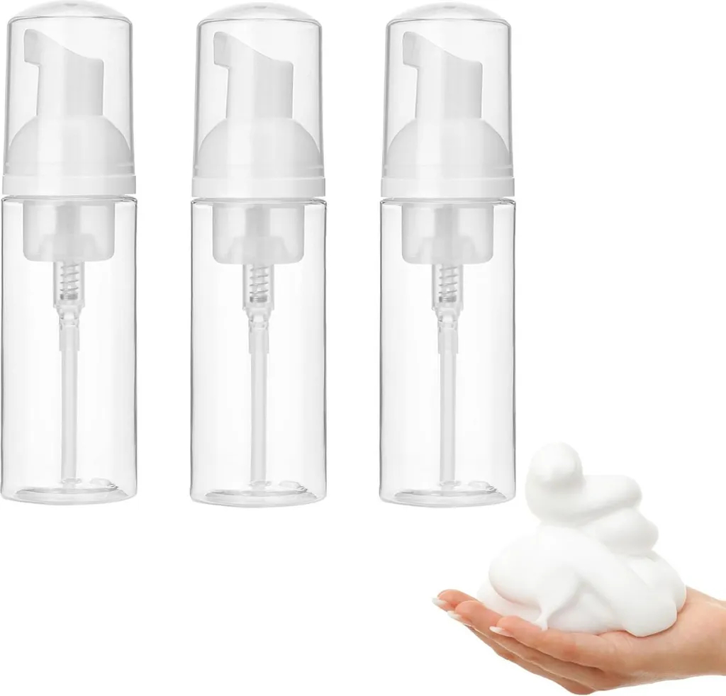 Fini les Fuites : Distributeur Savon Mousse Voyage 50ml Étanche Lot de 3