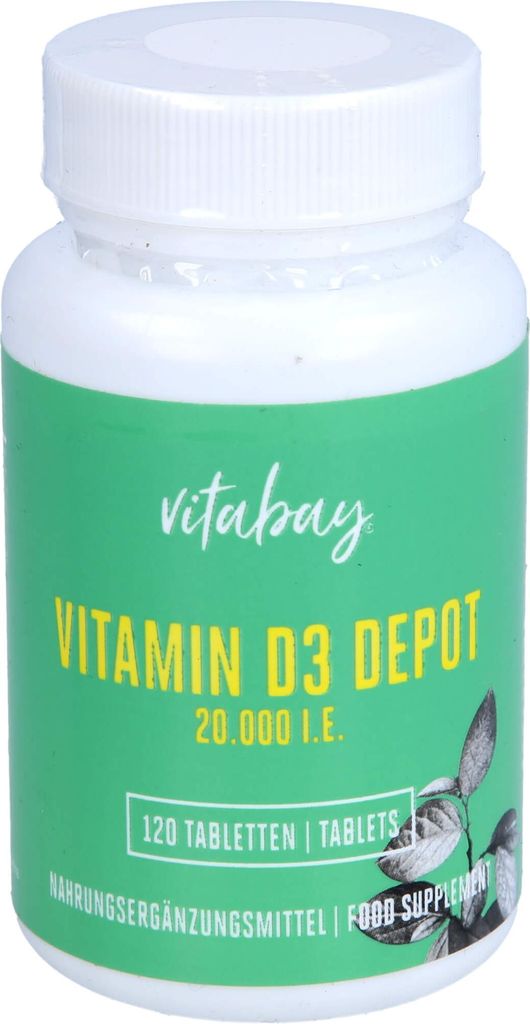 Vitamina D3 de liberación prolongada, 120 tabletas Imagen del producto 