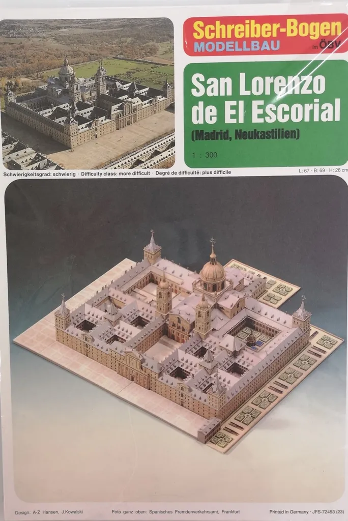 Maquette San Lorenzo de El Escorial - Kit Papier Détaillé Schreiber 1:400