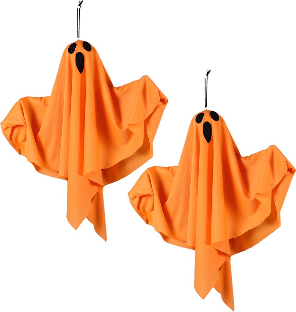 Packungen Halloween-Dekorationen für den Außenbereich, gruselige Geisterschilder zum Aufhängen mit Licht, batteriebetrieben, Dekoration für die...