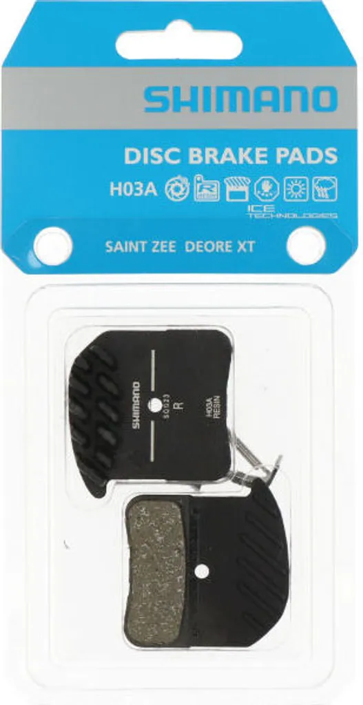 Plaquettes de frein à disque organiques Shimano H03A résine Ice-Tech