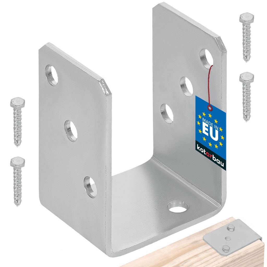 KOTARBAU® U-Pfostenträger zum Aufschrauben 70 mm Produktbild 