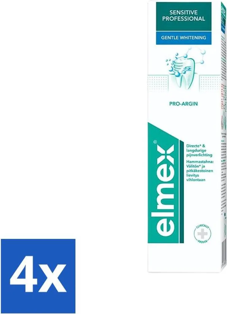 Elmex Sensitive Professional Sbiancante Delicato 75 ml 4 pezzi - Risparmio