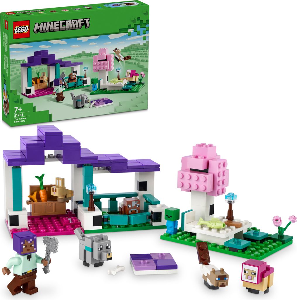 LEGO Minecraft Das Tierheim, Spielzeug mit vielen Produktbild 