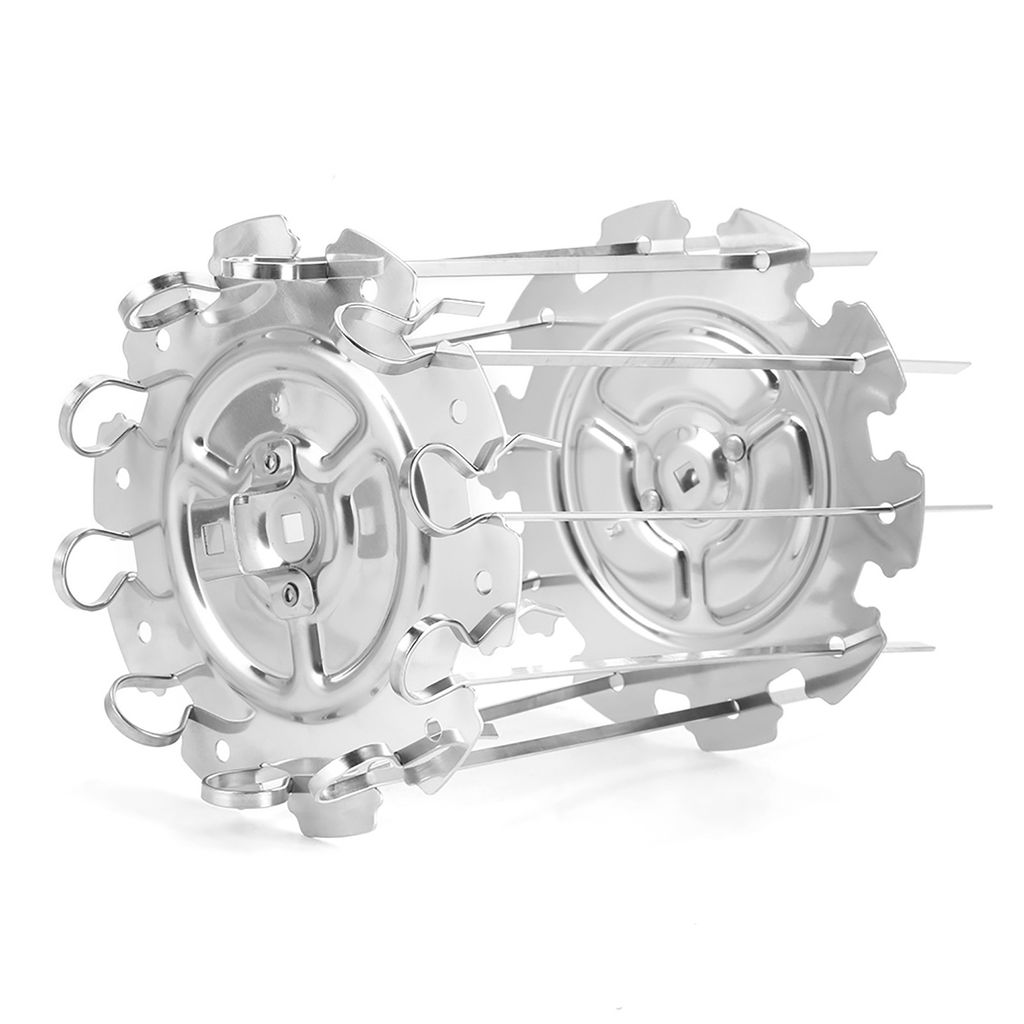 Edelstahl-Bräter, Elektroofen, Grillspieße, Nadelkäfig-Set, Grillzubehör