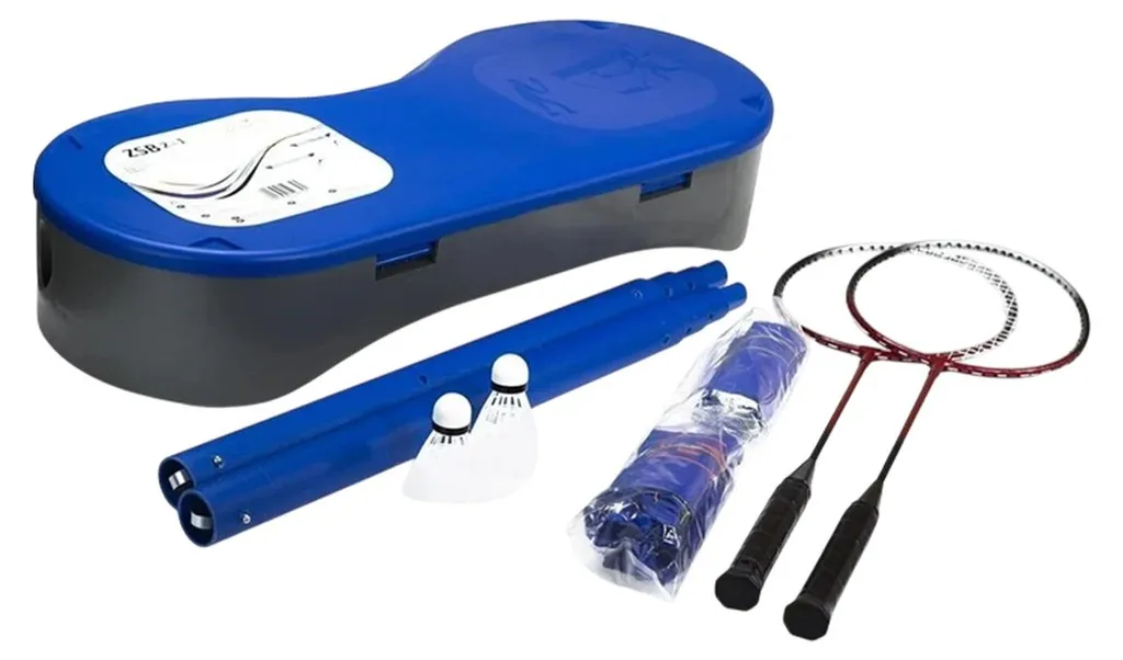 Set de badminton Nils Group PP12492 lot de 5 volants bleus haute visibilité