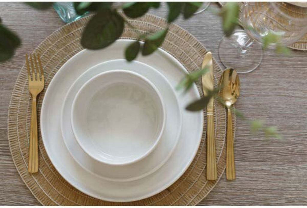 Mikasa Camberlie zestaw talerzy 12 elementów, biała