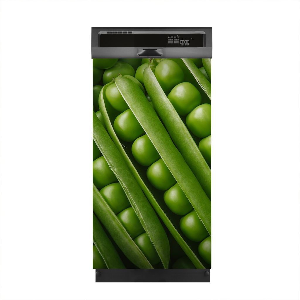 Aufkleber sticker 45x80 cm Dekorative folie Spülmaschine - Grüne Erbsenschoten