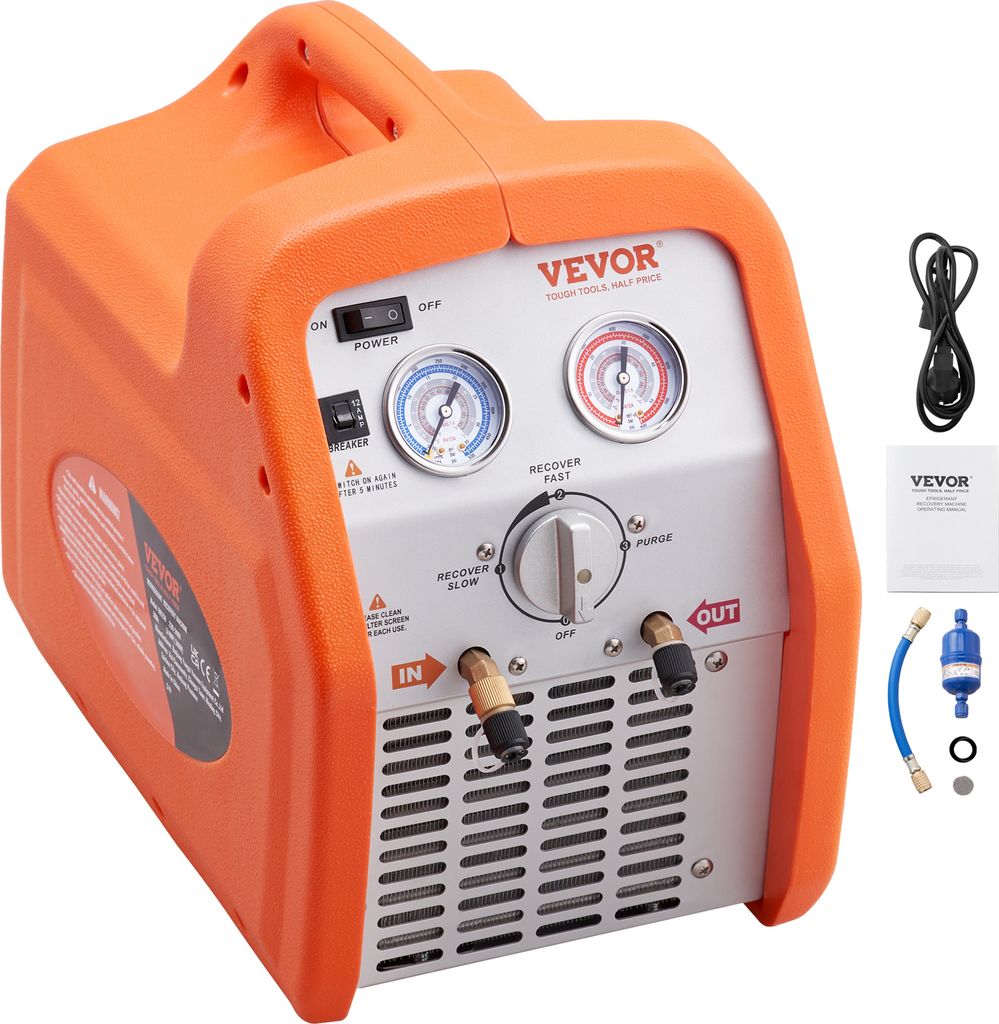 VEVOR Kältemittel Absaugstation Rückgewinnungsmaschine 3/4 PS Absauggerät