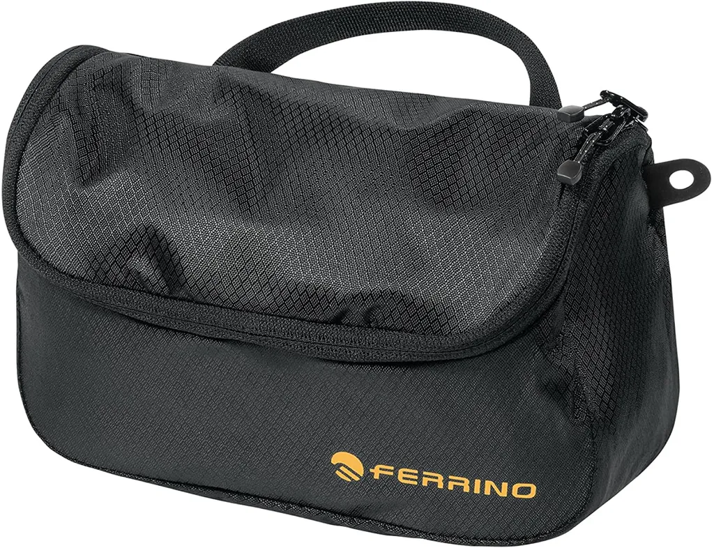 Ferrino Beauty Schwarz : Trousse de Toilette avec Crochet et Miroir Noir