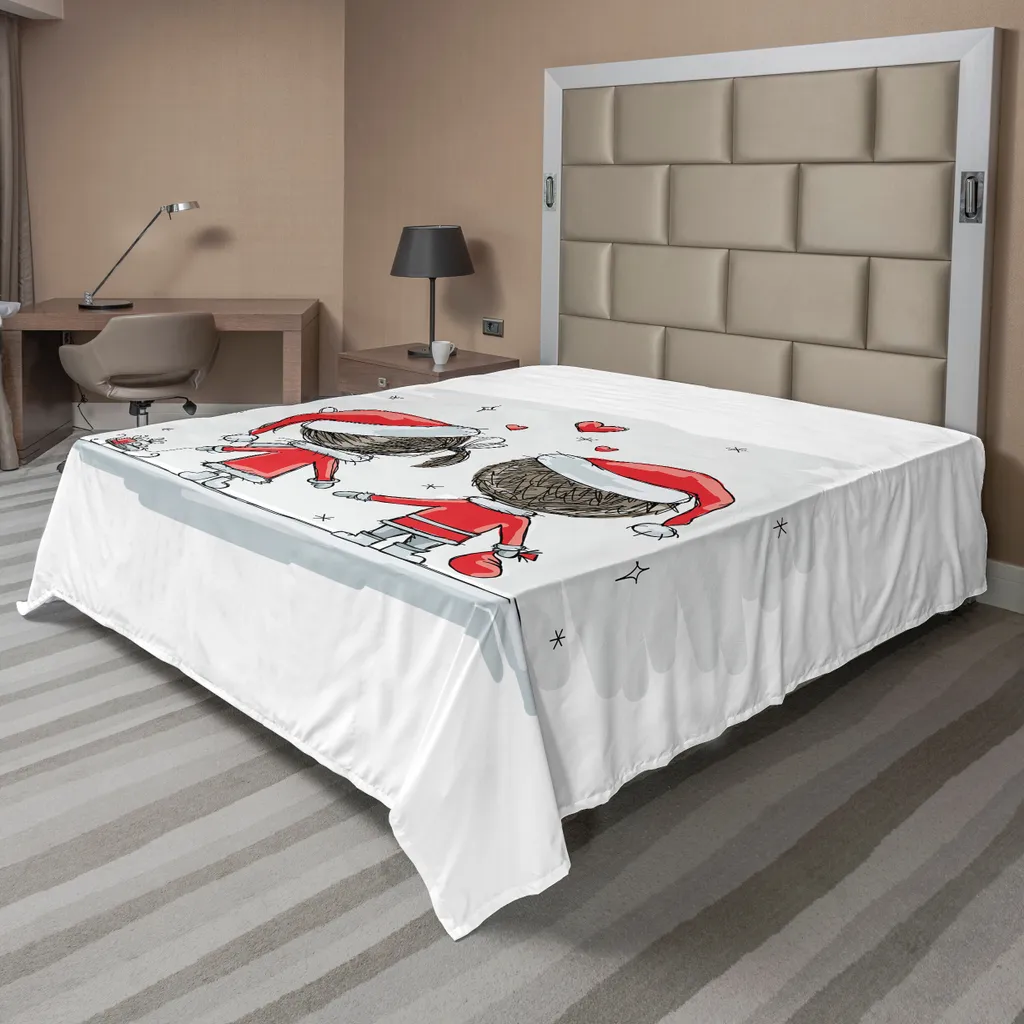 Lenzuolo Sopra Natalizio ABAKUHAUS 266x260 cm - Comfort Invernale Soft