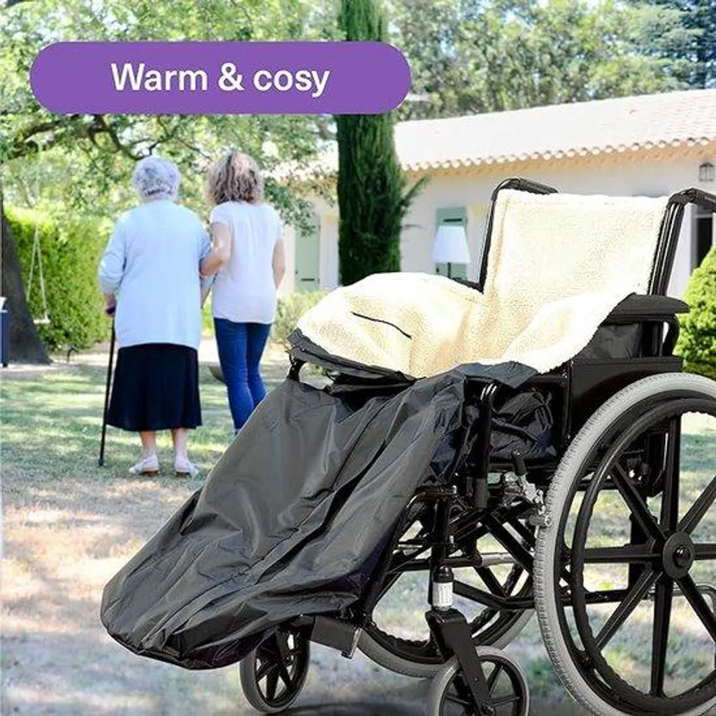 Couverture chauffante en polaire épaisse pour senior 97x99 cm - Confort