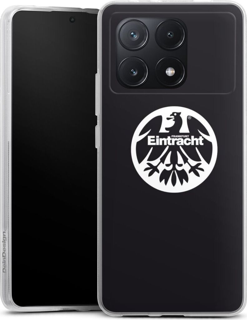 DeinDesign Handyhülle für Xiaomi Poco X6 Pro Silikon Hülle Case Smartphone Schutzhülle Adler Eintracht Frankfurt Logo