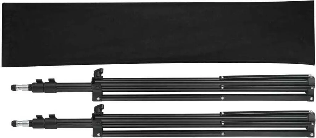 Pied de lampe stable 2 pcs anti-basculement réglable 210 cm - 2