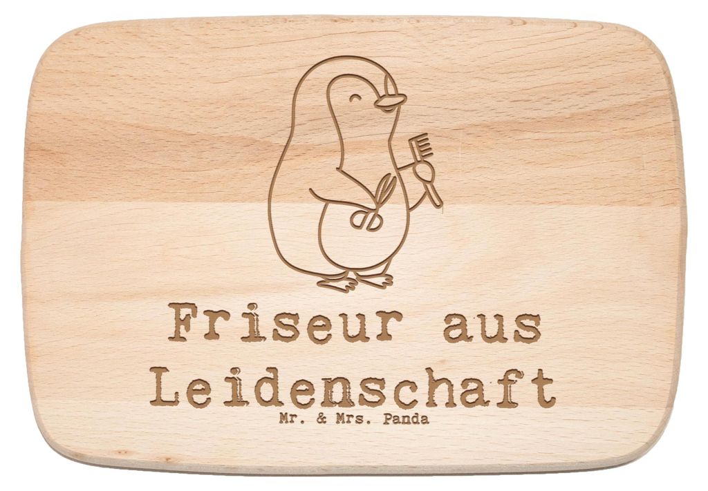 Mr. & Mrs. Panda Schneidebrett Friseur Leidenschaft - Transparent - Geschenk, Frühstücksbrettchen, Friseursalon, Frühstücksbrett, jausenbrett, ...