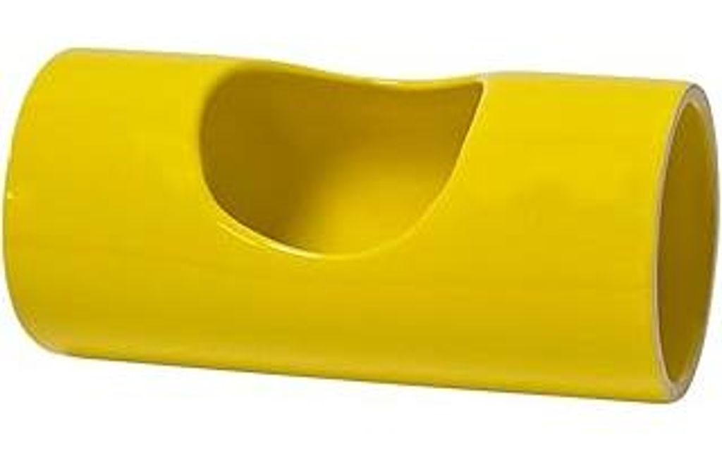 Nobby Nager Keramik Tunnel Ceramic Tube gelb Ø 7 x 14,5 cm